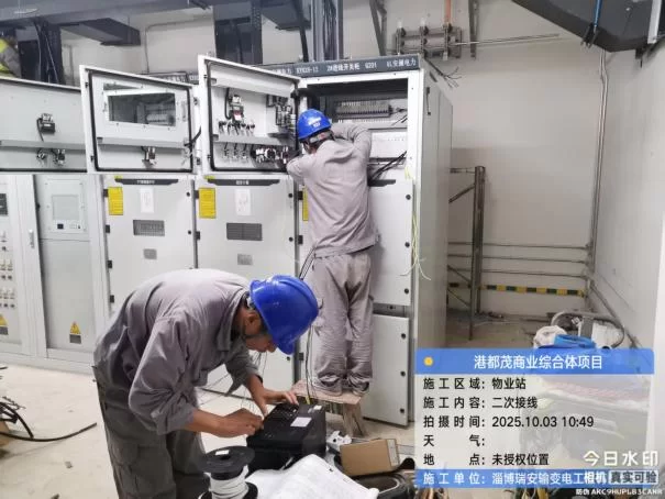 瑞安公司：港都茂配电扩建工程关键节点取得阶段性突破