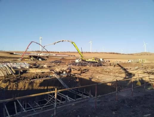 瑞安公司：蒙东通辽霍林河南500千伏变电站新建工程 架构基础施工完成80%
