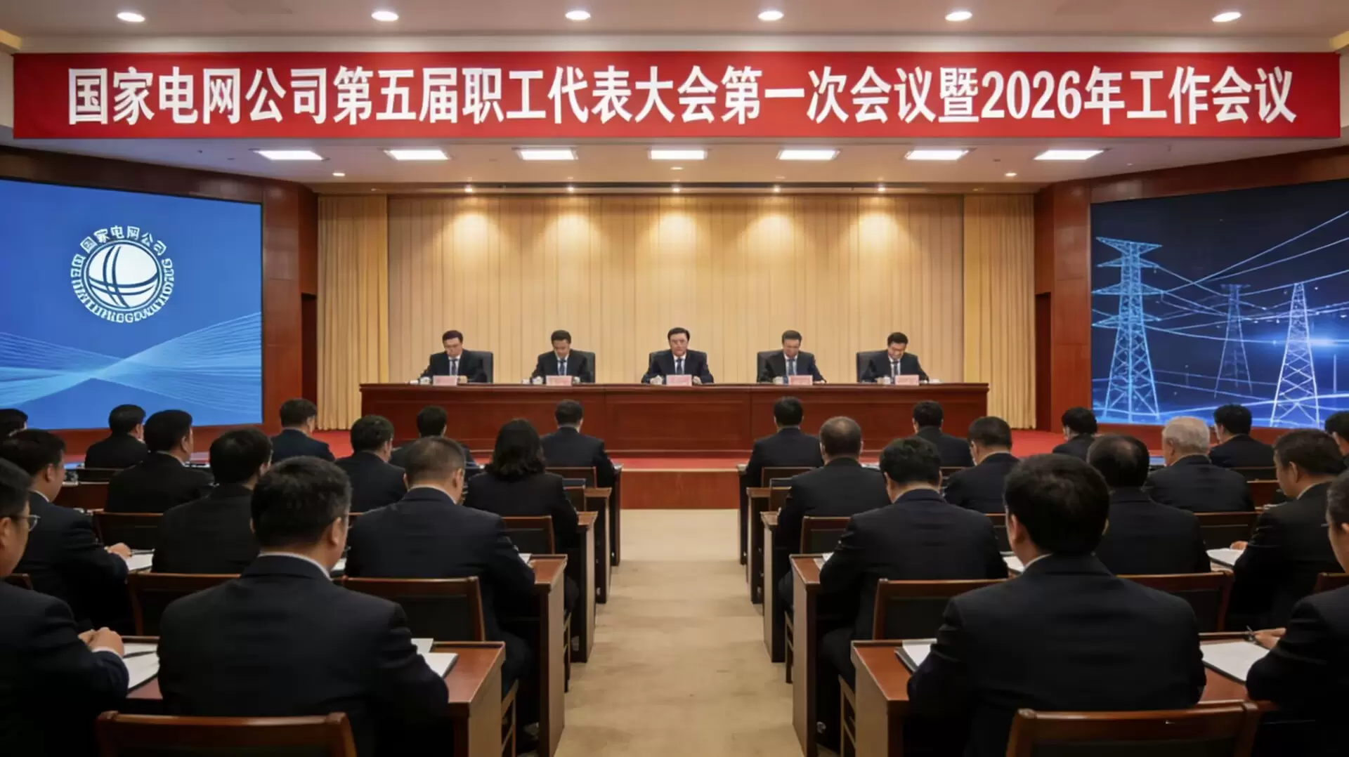 国家电网公司第五届职工代表大会第一次会议暨2026年工作会议在京举行