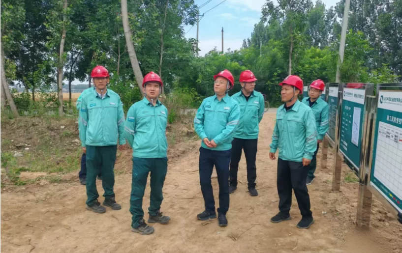 监理公司：国网山东省电力公司领导到德州乐陵刘七&mdash;黄夹35千伏线路工程视察调研