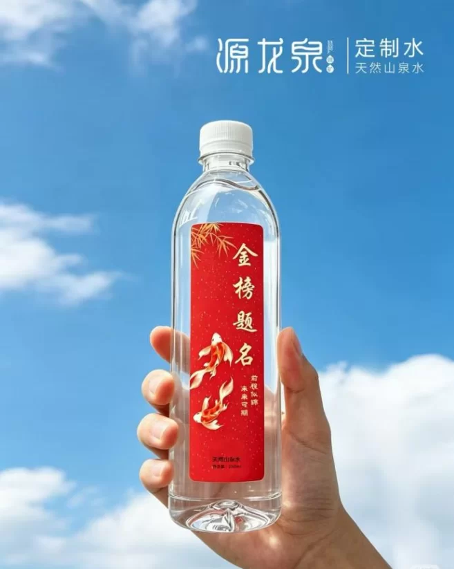 源龙泉公司：源龙泉金榜题名定制水 甘泉寄祝福  逐梦启新程